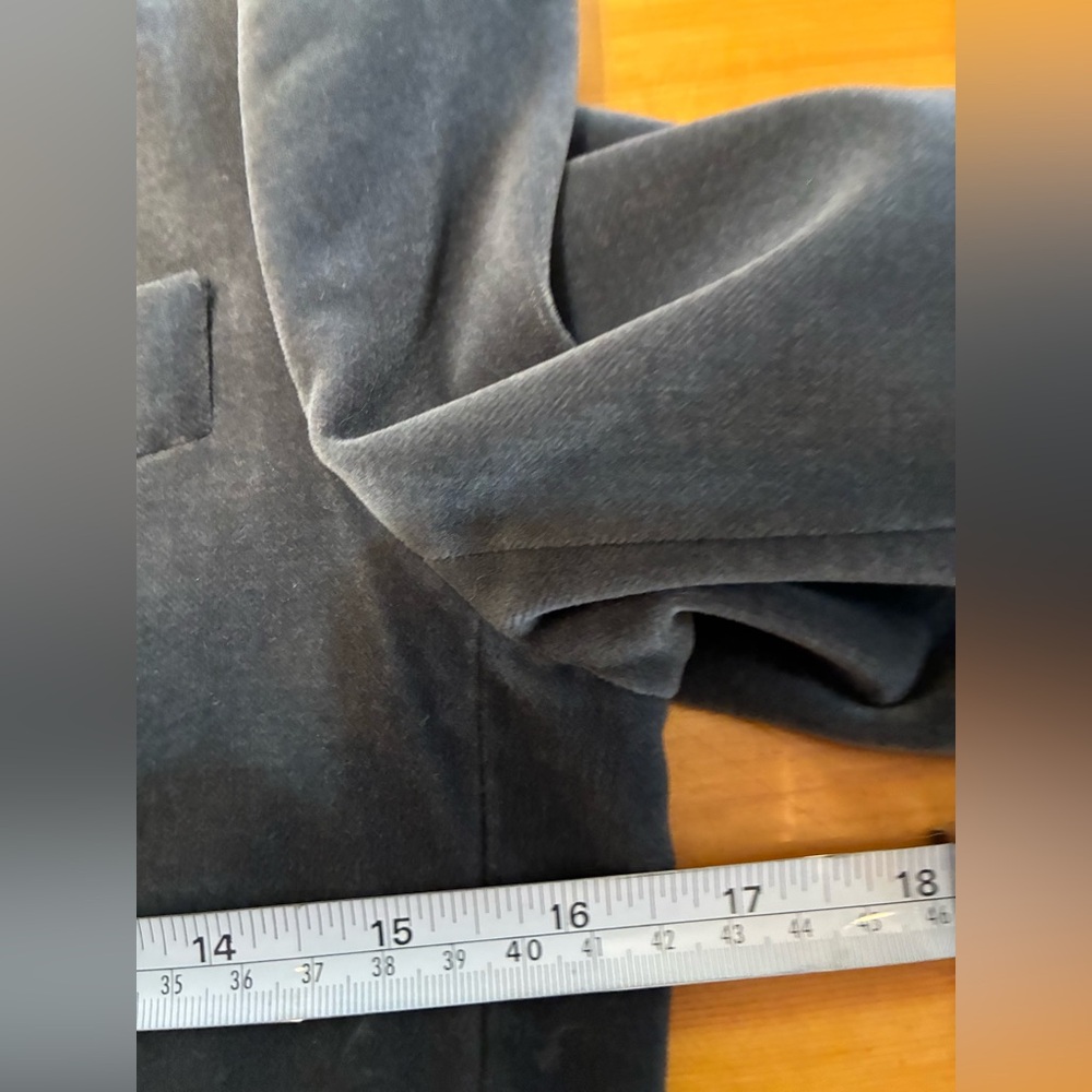 Theory Gray Velvet Blazer - Picture 6 of 7